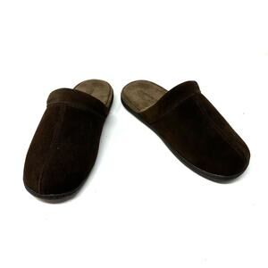 Tempur-pedic Size 9 Extra Wide Slippers‎ Brown Comfort Slip On treaded Sole